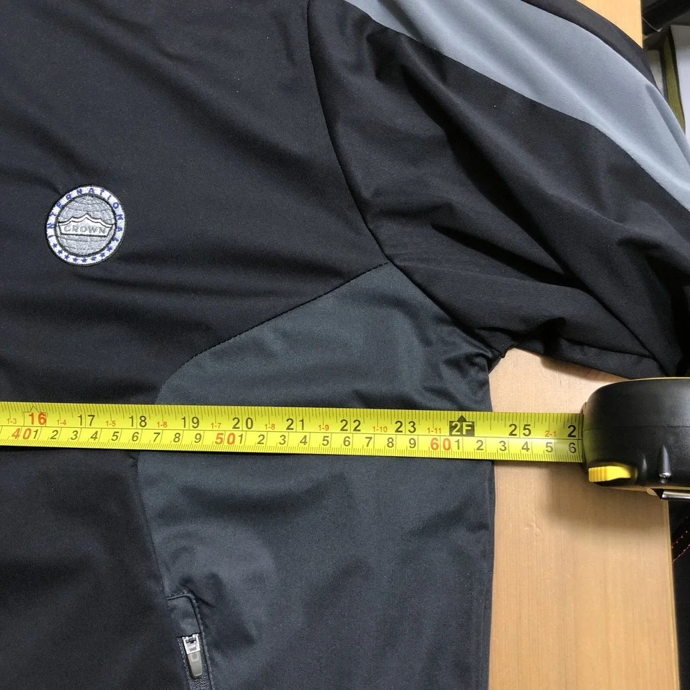 Antigua Jacket Large Black Zip Up Embroidered International Crown Golf
